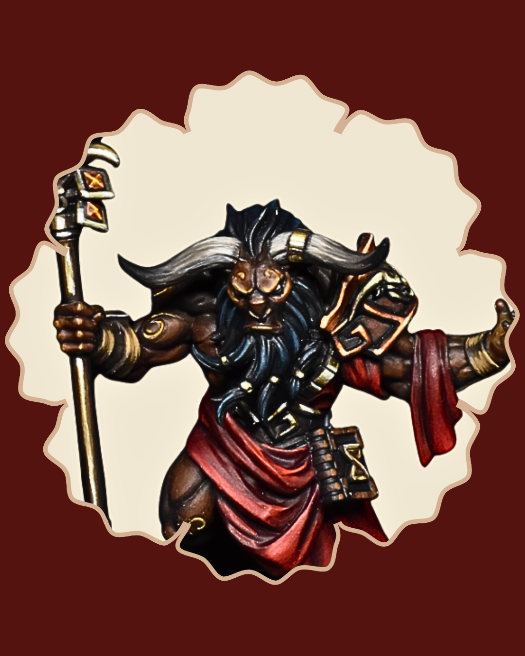 DnD Miniature Collection of Minotaur 5e Printed by RPG Guild