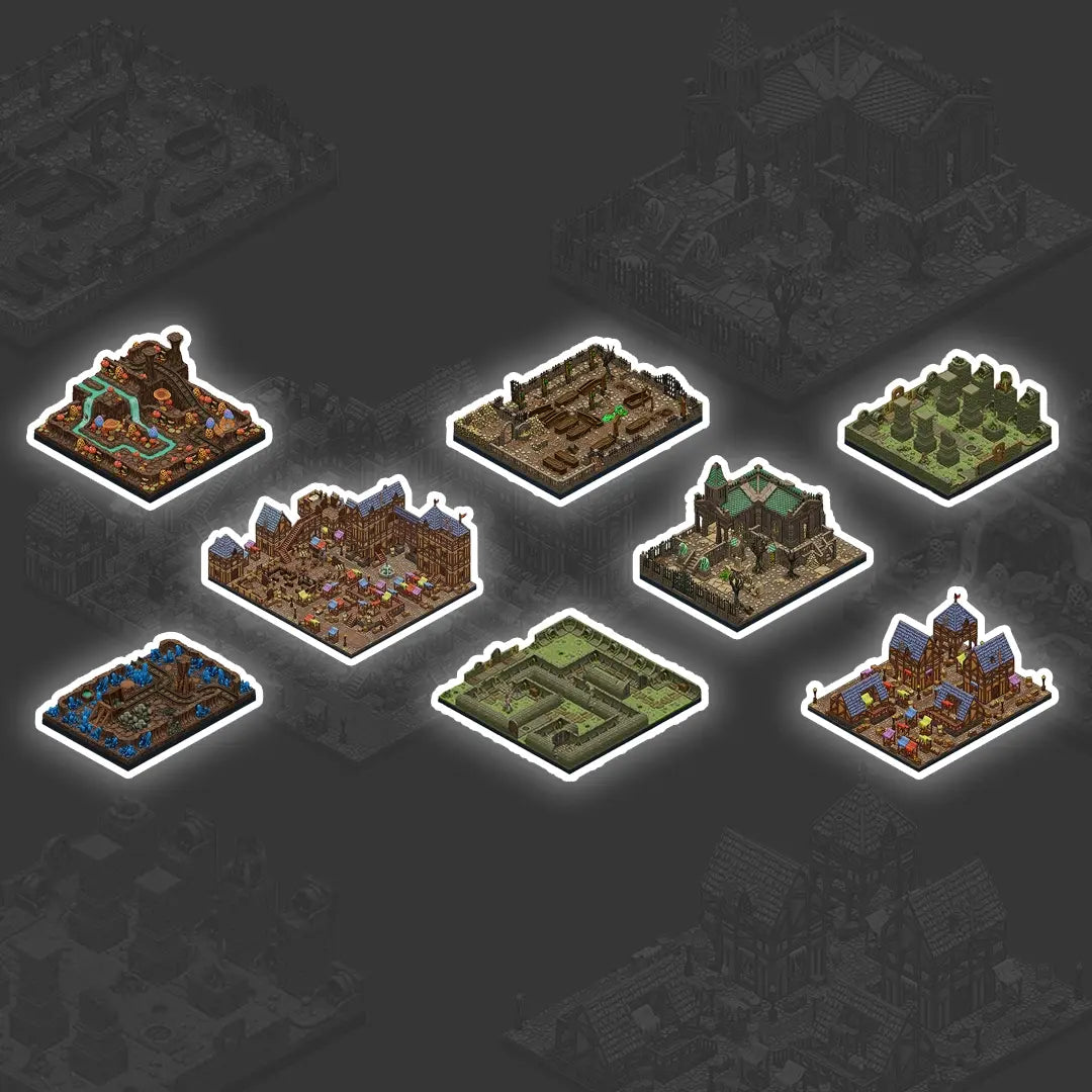 Modular DnD Terrain Tiles Collection RPG Guild 