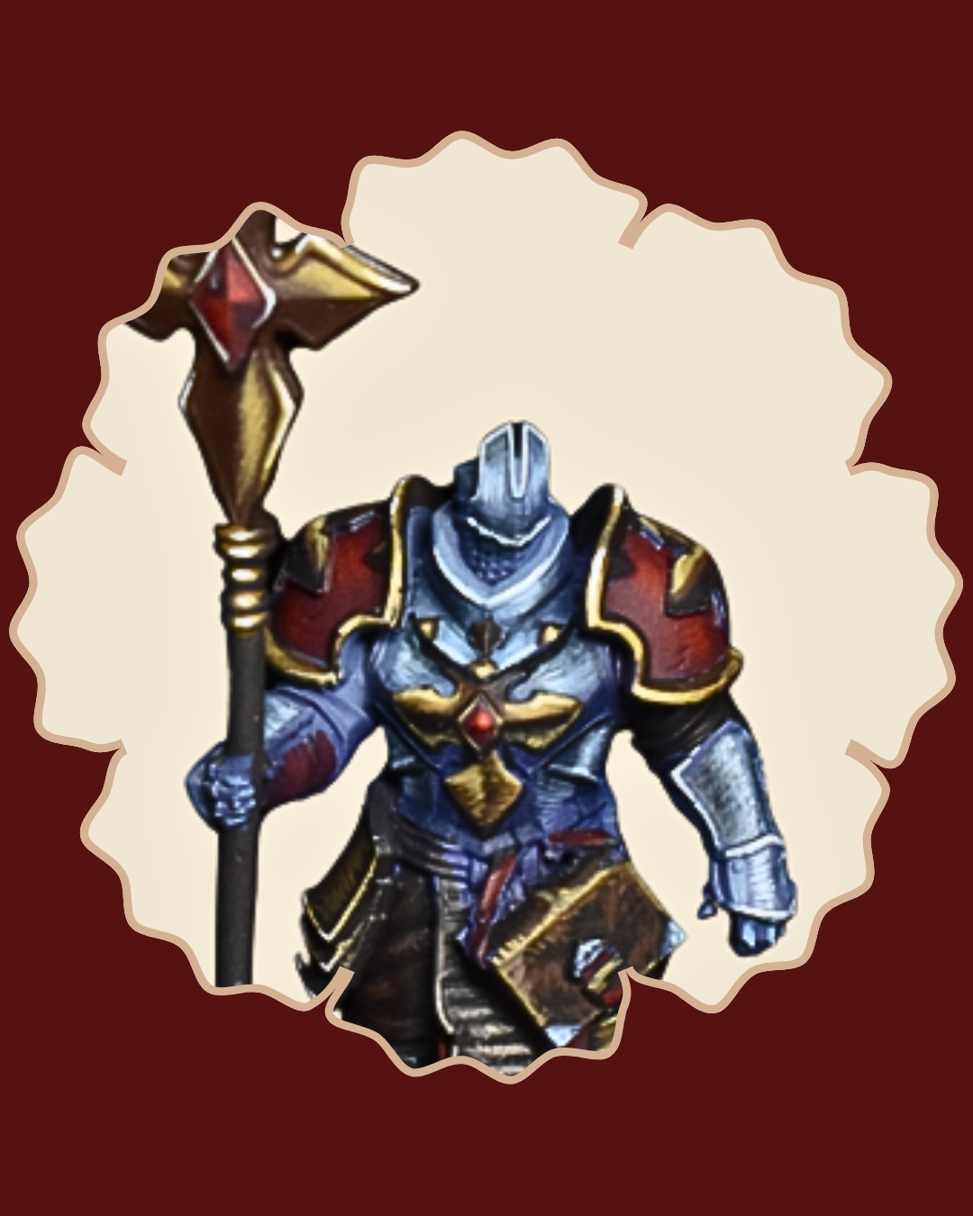 DnD Miniature of Cleric 5e Printed by RPG Guild