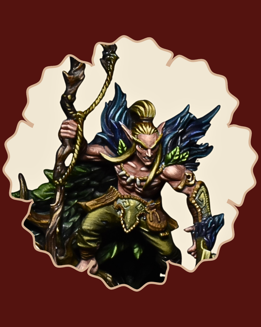 DnD Miniature of Druid 5e Printed by RPG Guild