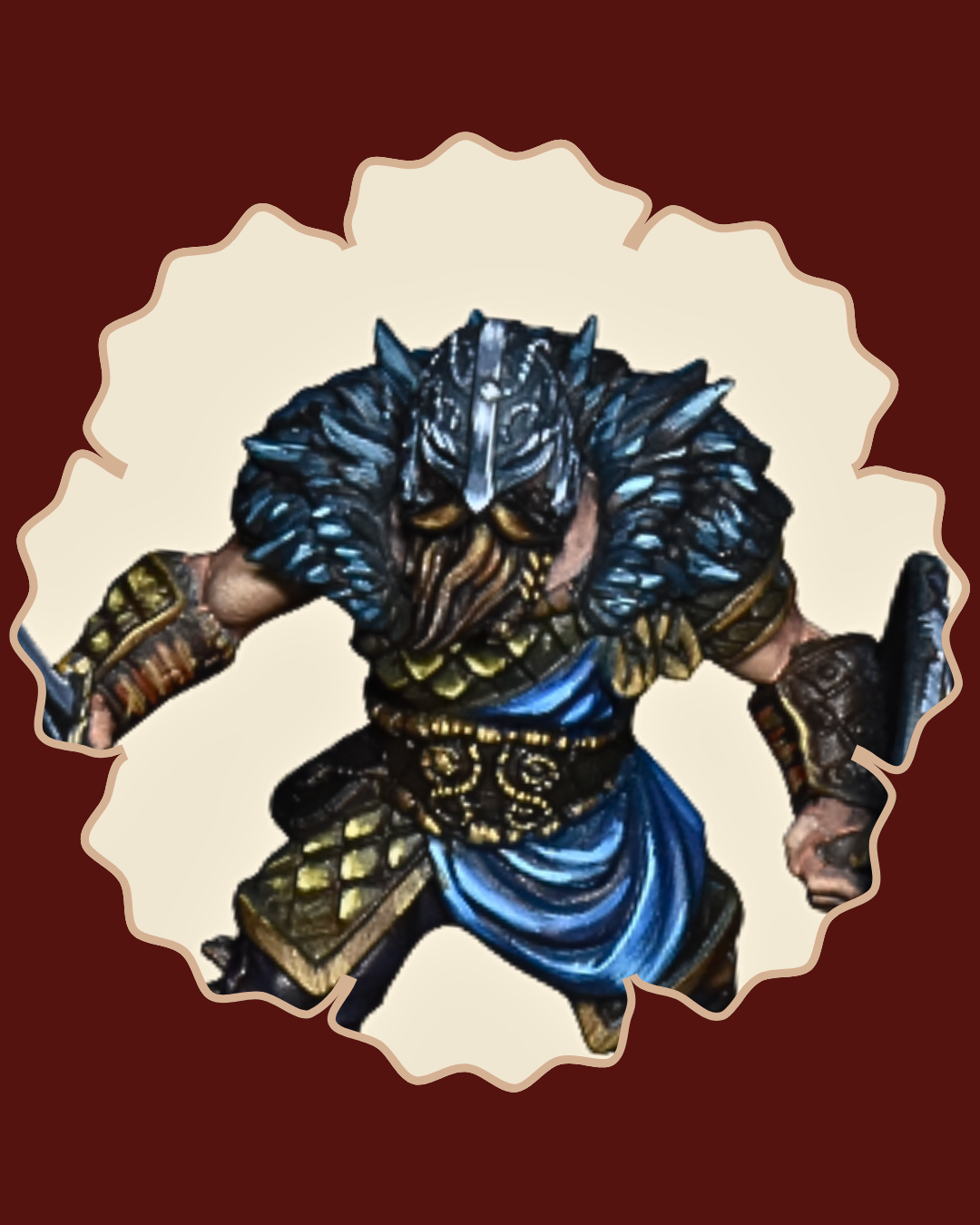 DnD Miniature of Human 5e Printed by RPG Guild