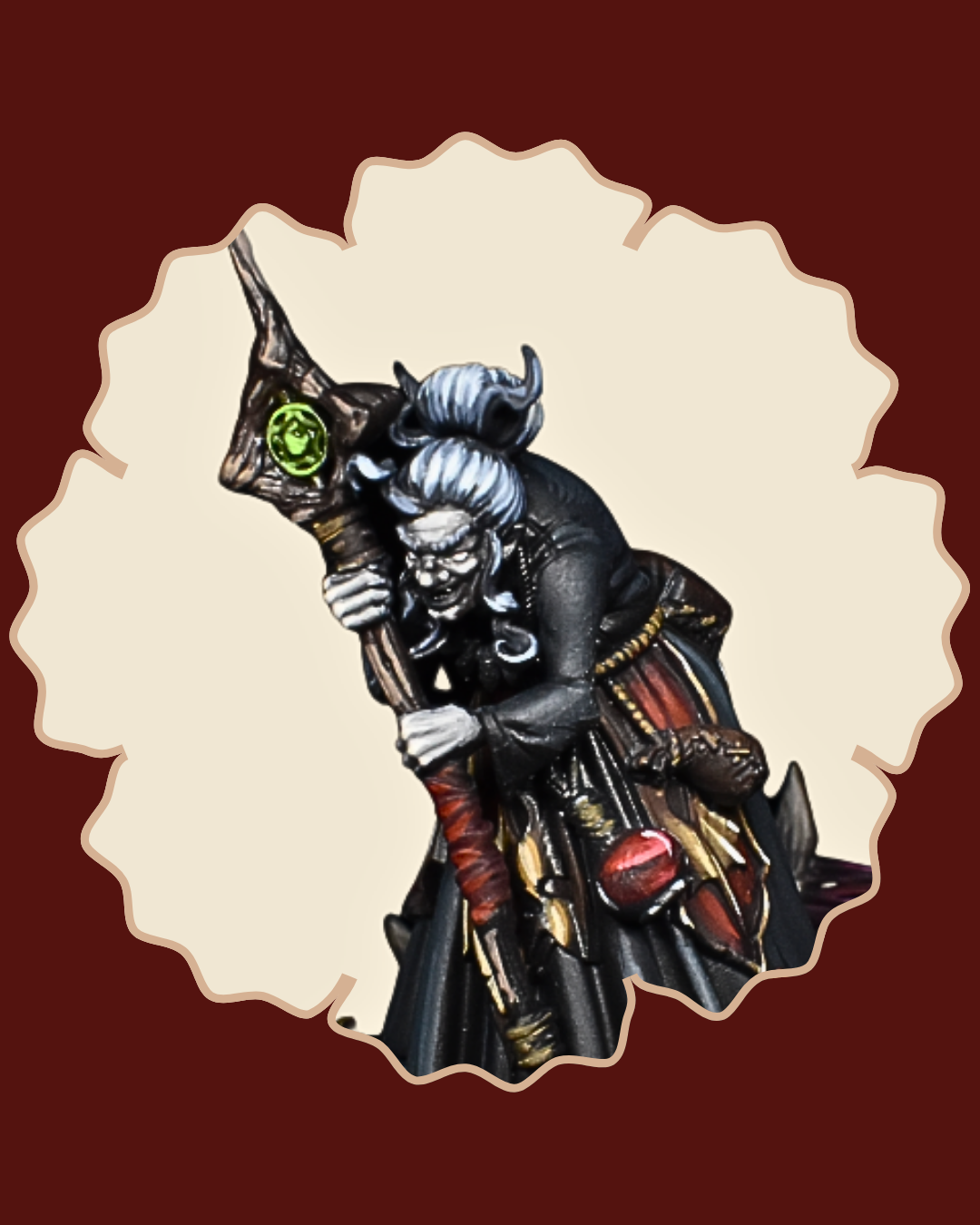 DnD Miniatures of Human Villain Printed by RPG Guild