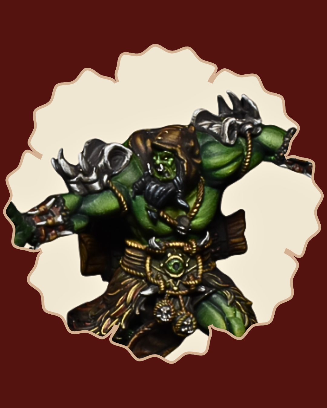 DnD Miniatures of Orc 5e Printed by RPG Guild