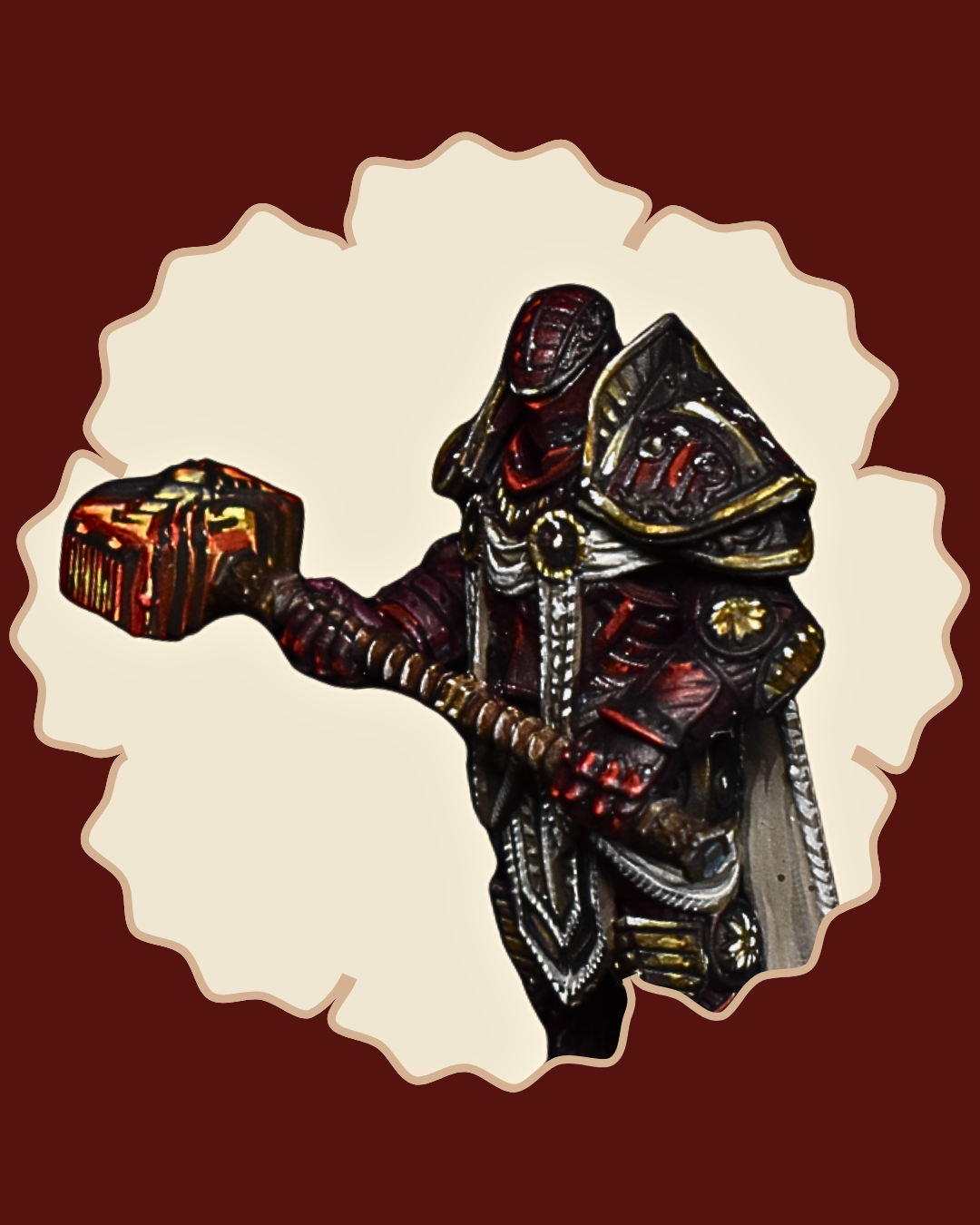 DnD Miniature of Paladin 5e Printed by RPG Guild