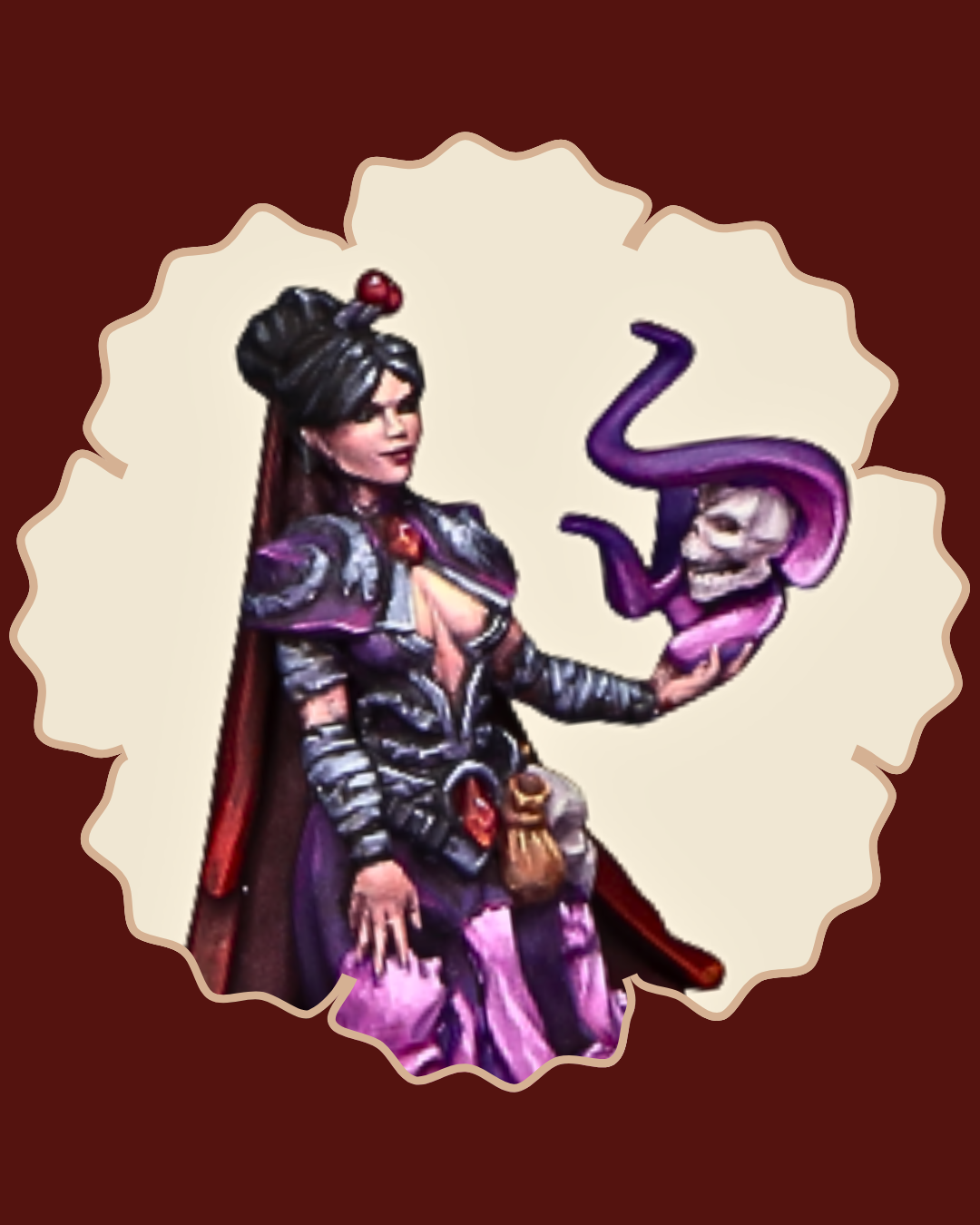 DnD Miniatures of Warlock 5e Printed by RPG Guild