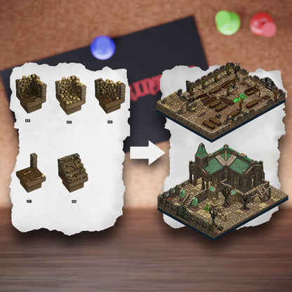 DnD Terrain Tiles | Modular Graveyard Dungeon #20