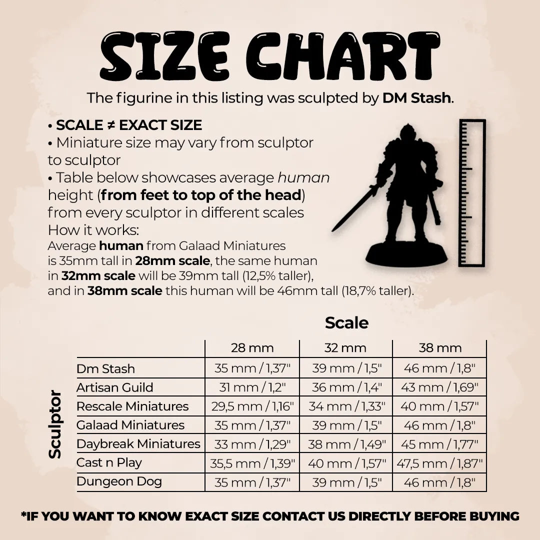 Dnd Ranger Mini Ranger 5e | DnD Ranger Human Warrior Miniature | RPG Guild
