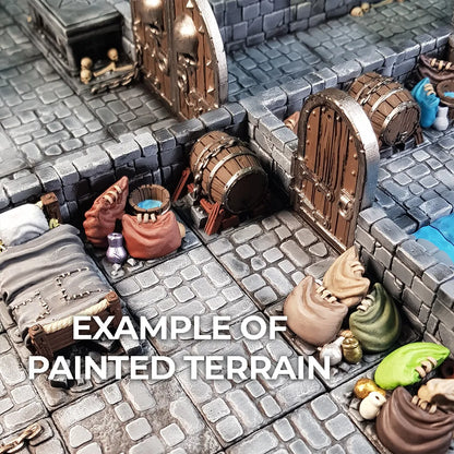 DnD Terrain Tiles | Modular Medieval Town Dungeon #18