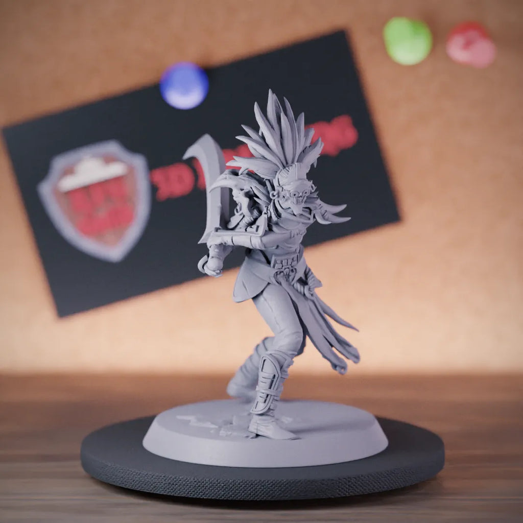Warrior 5e | DnD Human Female Tribal Swordswoman Miniature