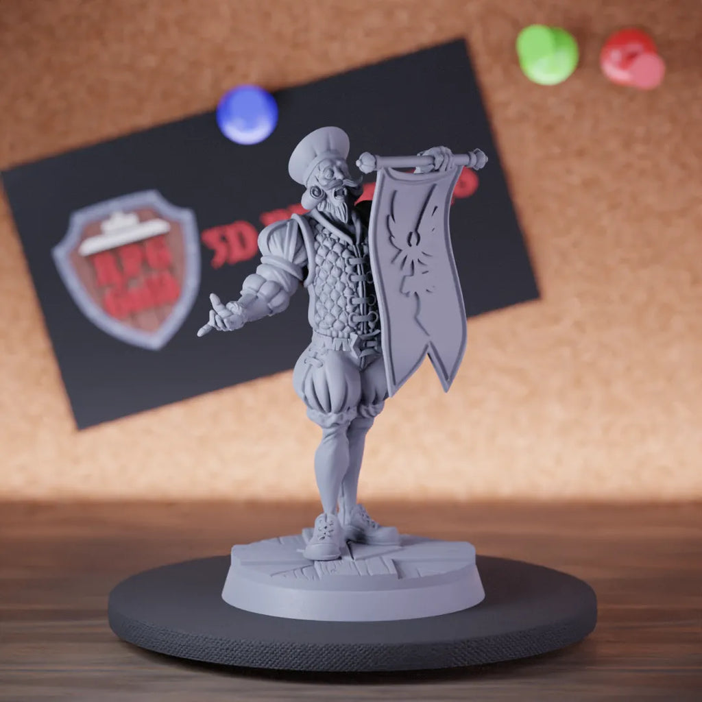 Human 5e | DnD Human King Announcer Npc Miniature