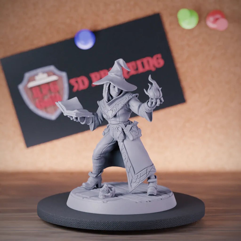 Wizard 5e | DnD Female Wizard Mage Miniature