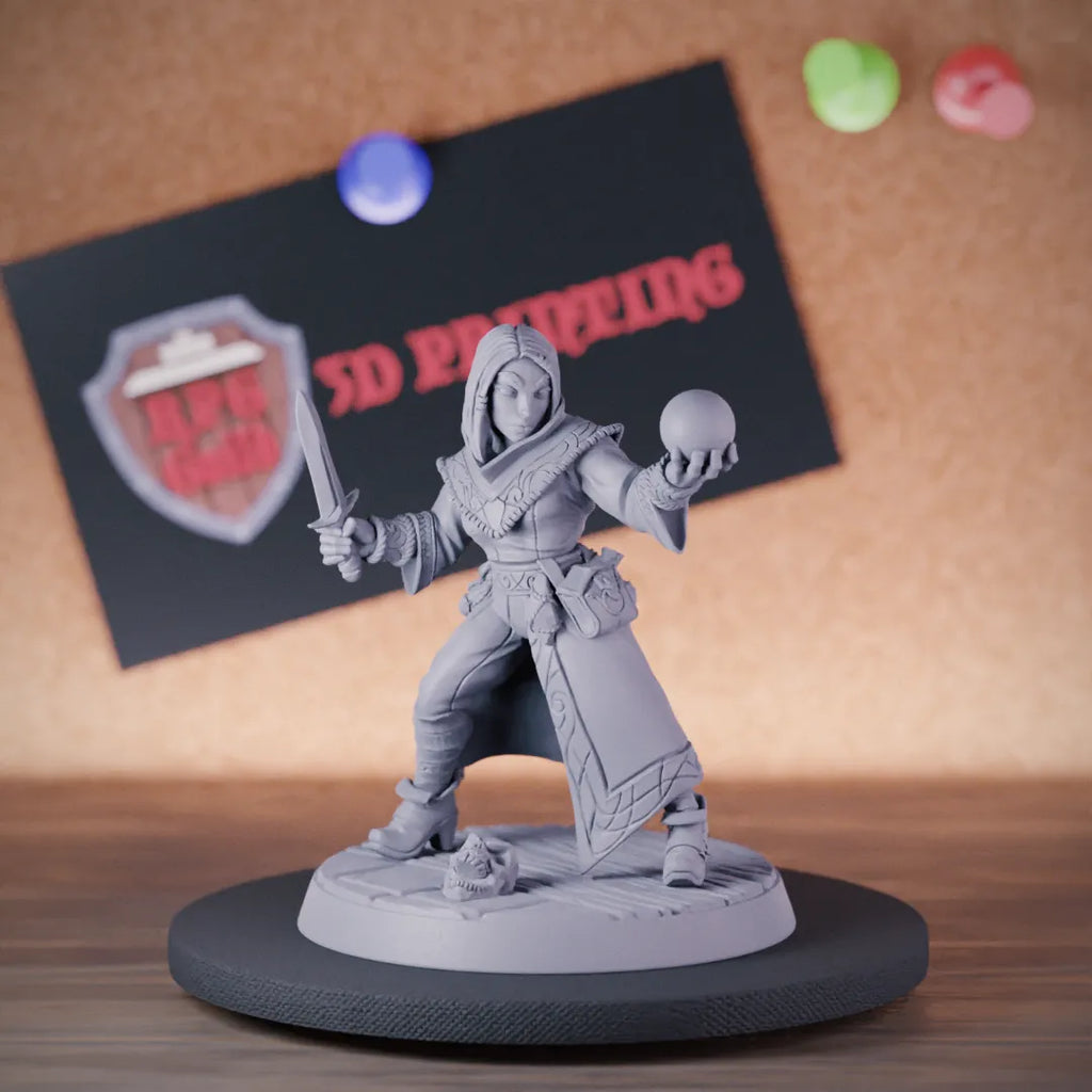Sorcerer 5e | DnD Female Human Sorcerer Apprentice Miniature