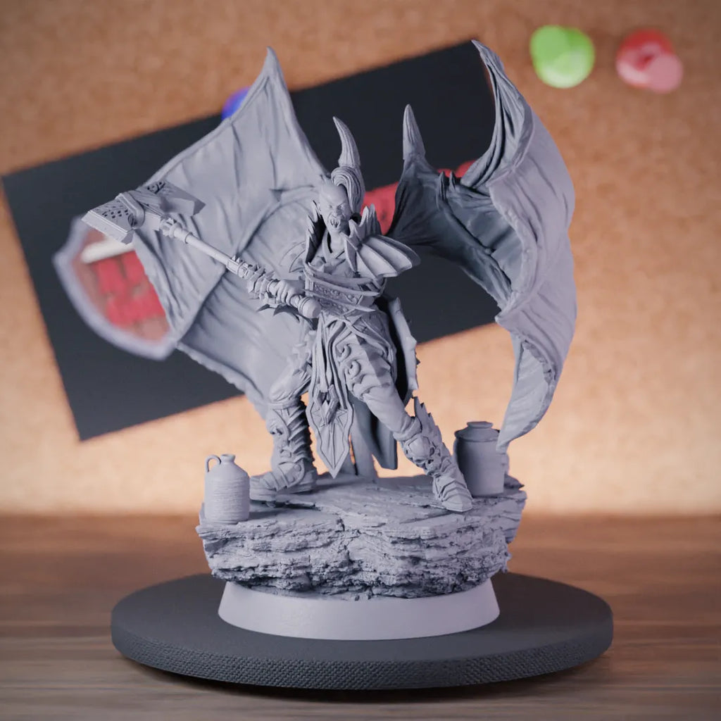 Vampire 5e | DnD Female Winged Vampire Warrior Miniature