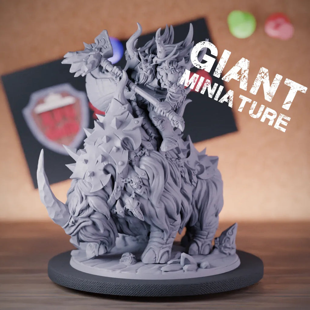 Orc 5e | DnD Orc Warchief Beast Rider Miniature
