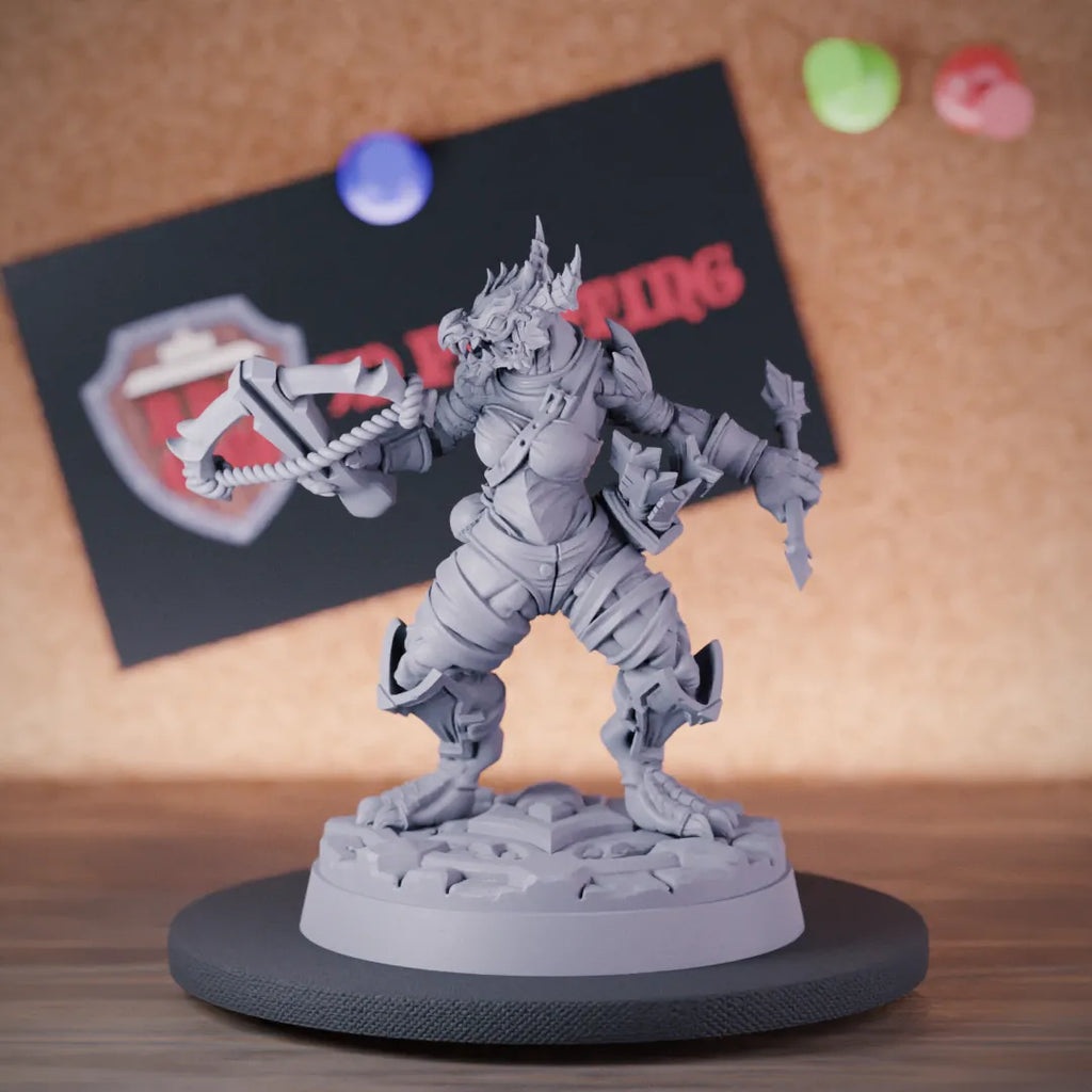 Dragonborn 5e | DnD Dragonborn Female Crossbow Hunter Miniature