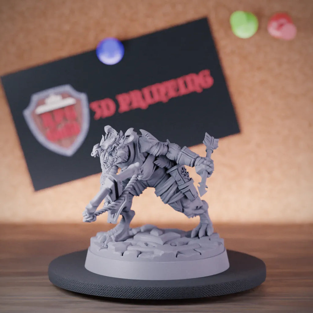 Dragonborn 5e | DnD Dragonborn Female Hunter Miniature