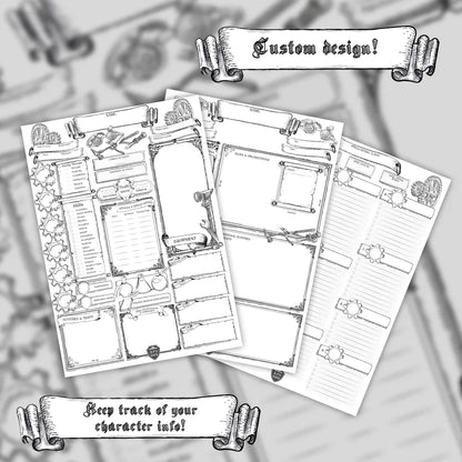 Printable DnD Character Sheet 5e PDF of Artificer | RPG Guild