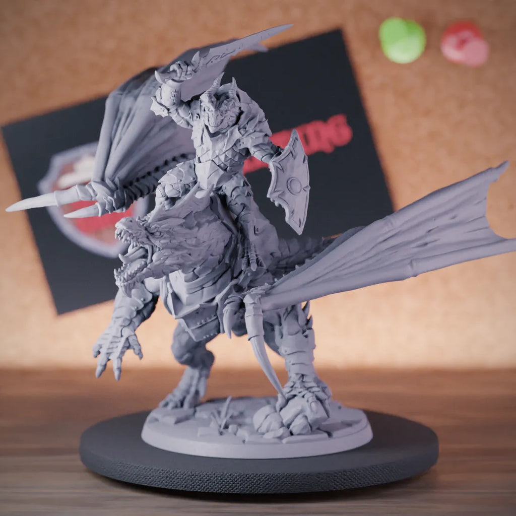 Dragon Rider 5e | DnD Giant Dragon Rider Miniature 