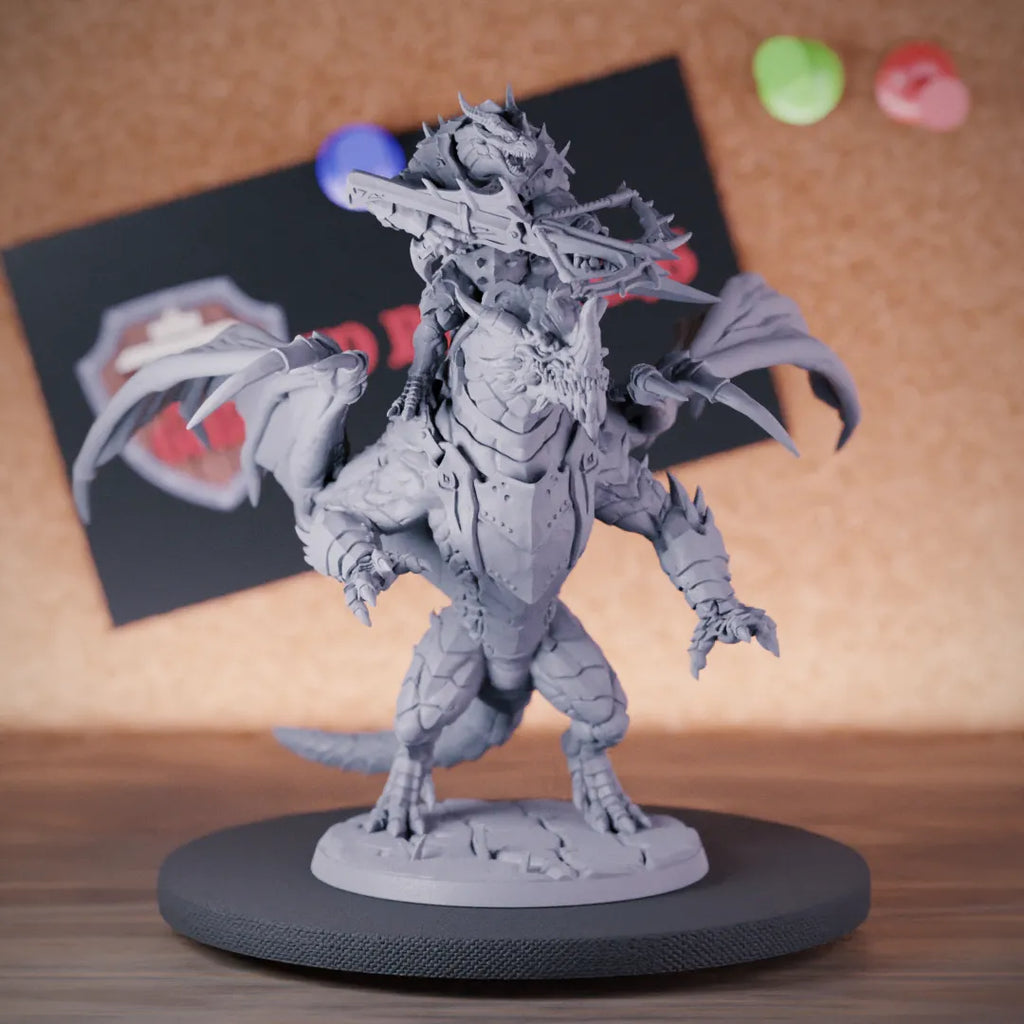 Dragonborn 5e | DnD Red Dragon Rider Miniature