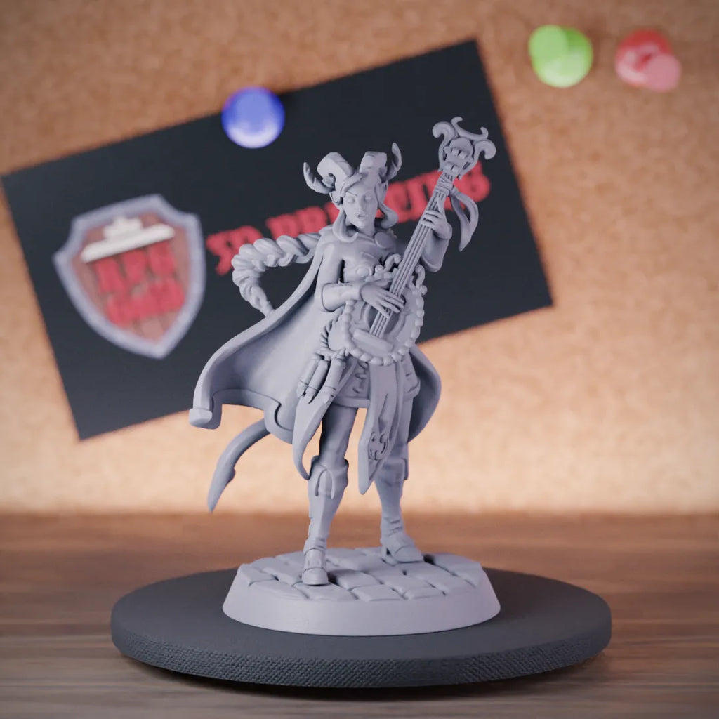 Tiefling 5e | DnD Female Tiefling Bard Miniature