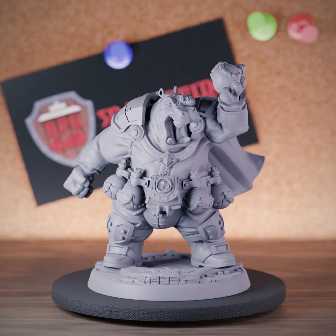 Giff 5e | DnD Alchemist Hippo Mage Miniature 