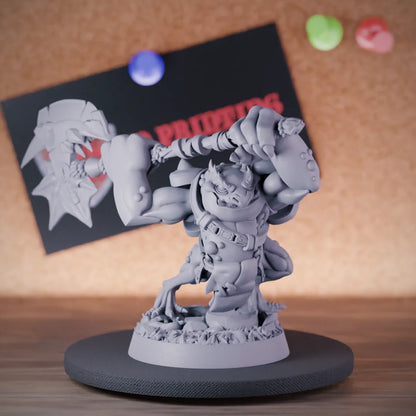 Grung 5e | DnD Frogfolk Axe Warrior Barbarian Miniature