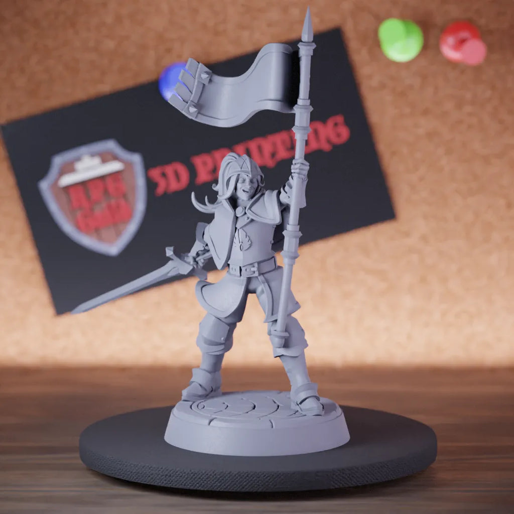 Fighter 5e | DnD Female Fighter Soldier Sword Miniature