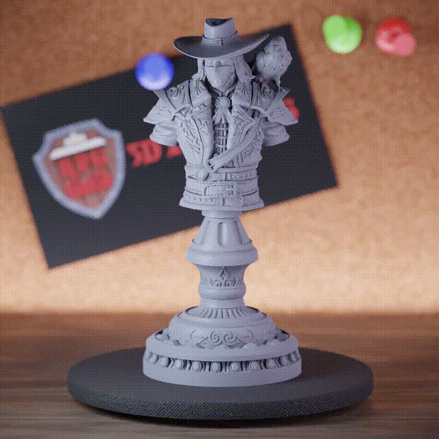 Bust 5e | DnD Musketeer Gunslinger Arkham Miniature