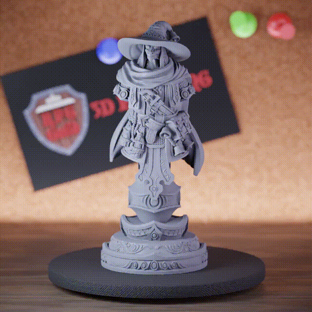 Bust 5e | DnD Hidden Face Wizard Ozmandi Starborn Miniature