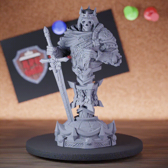 Bust 5e | DnD Skeleton King Ridan Miniature
