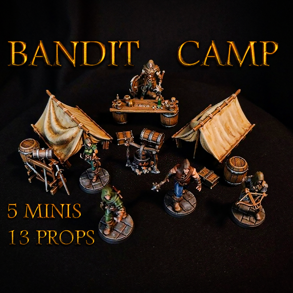 Bandit Camp Encounter | DnD Miniatures Set