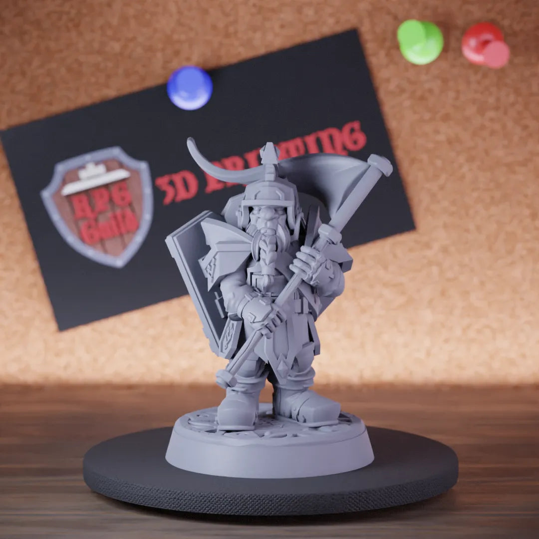 Dwarf 5e | DnD Paladin Defender Miniature