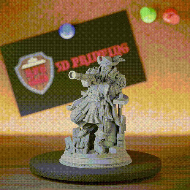 Human 5e | DnD Pirate Captain Bard Miniature