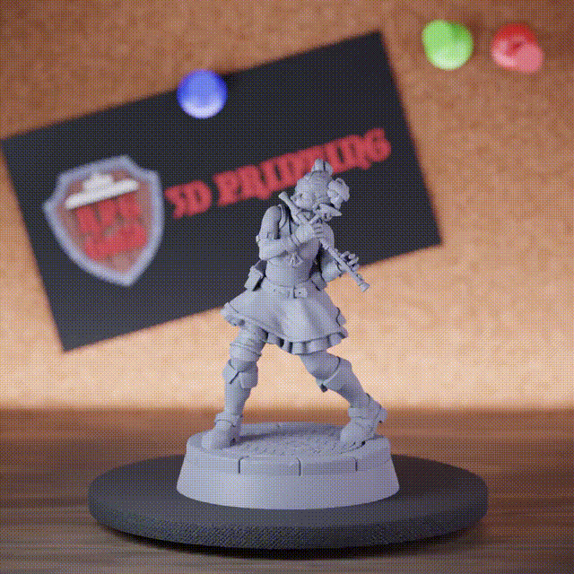 Bard 5e | DnD Female College Spirits Flute Miniature