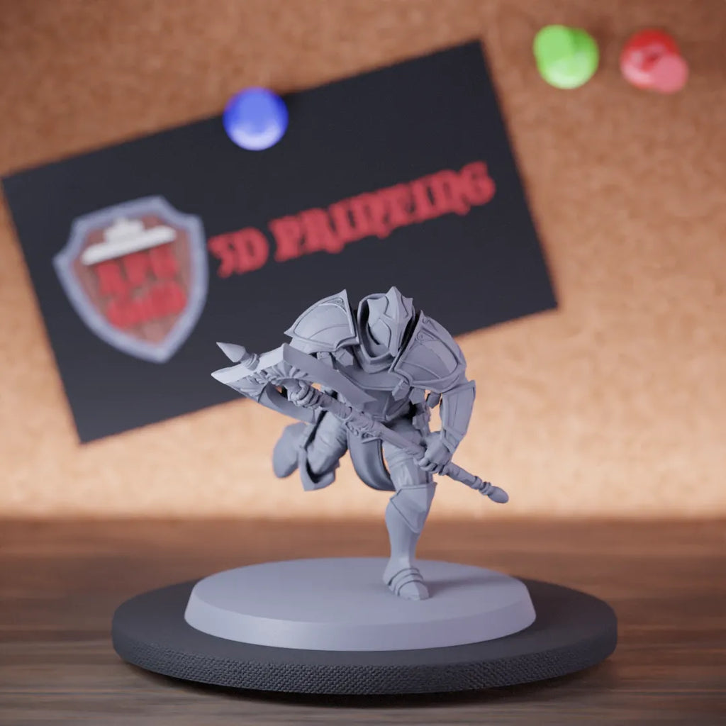 Paladin 5e | DnD Battle Armored Soldier Battleaxe Miniature