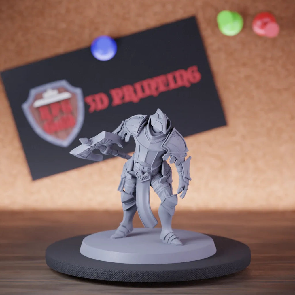 Paladin 5e | DnD Holy Armored Soldier Battleaxe Miniature