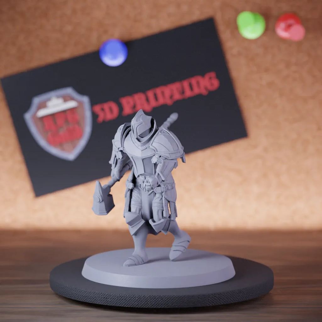 Paladin 5e | DnD Holy Paladin Soldier Hammer Miniature