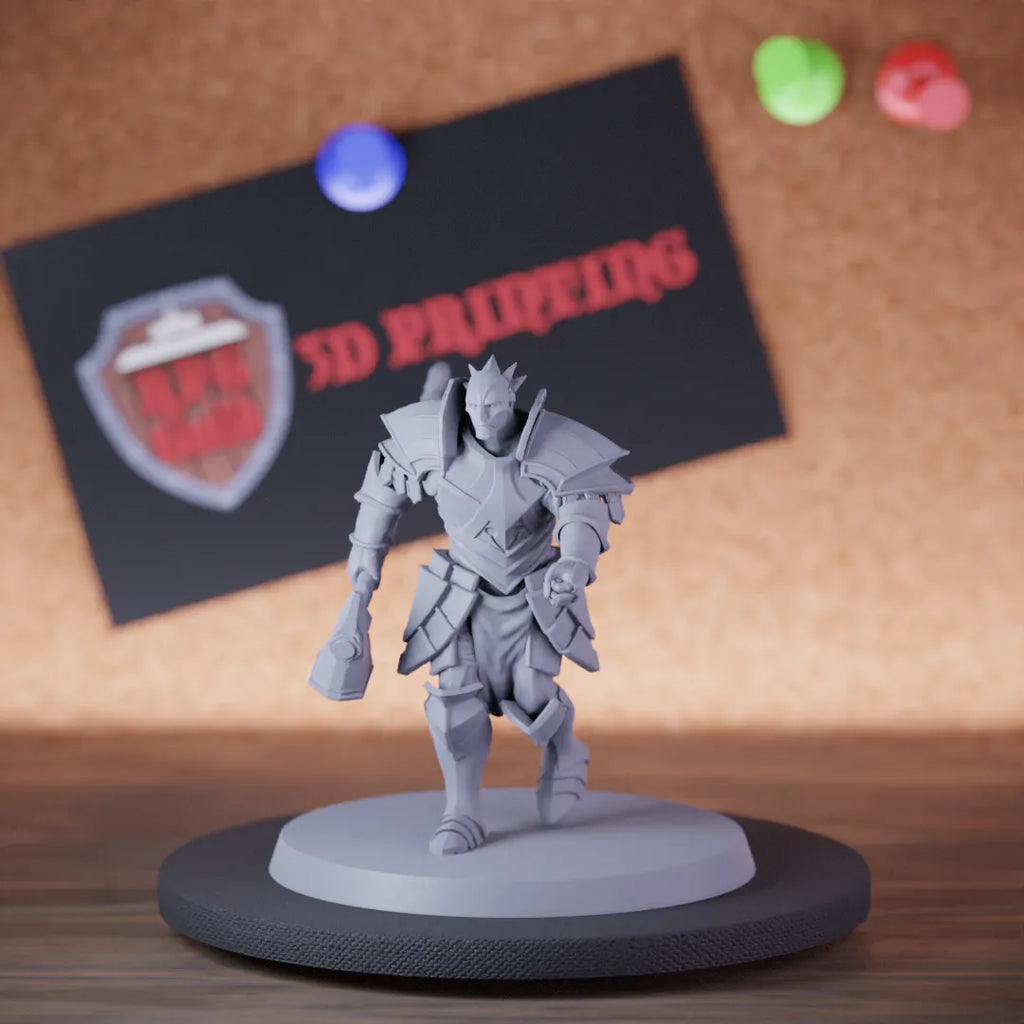Paladin 5e | DnD Celestial Knight Warrior Hammer Miniature