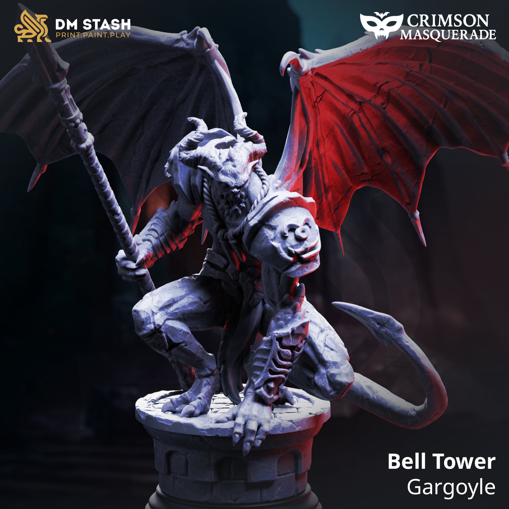Crimson Masquerade Bundle | DnD Miniature Set | 32-75mm