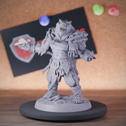 Werebear 5e | DnD Tribe Warrior Berserker Miniature