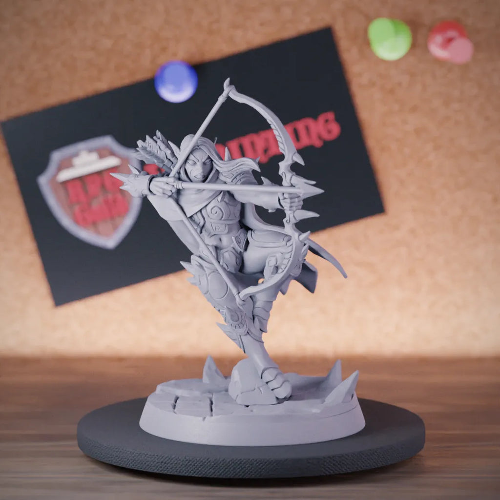 Elf 5e | DnD Female Drow Shadowblade Miniature