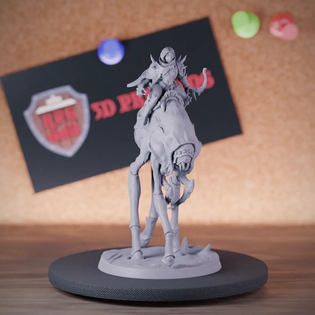 Elf 5e | DnD Female Dark Elf Archer Rider Miniature | RPG Guild