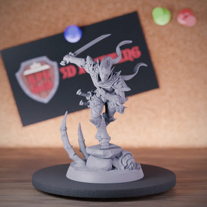 Drow 5e | DnD Drow Rogue Swasbuckler Miniature