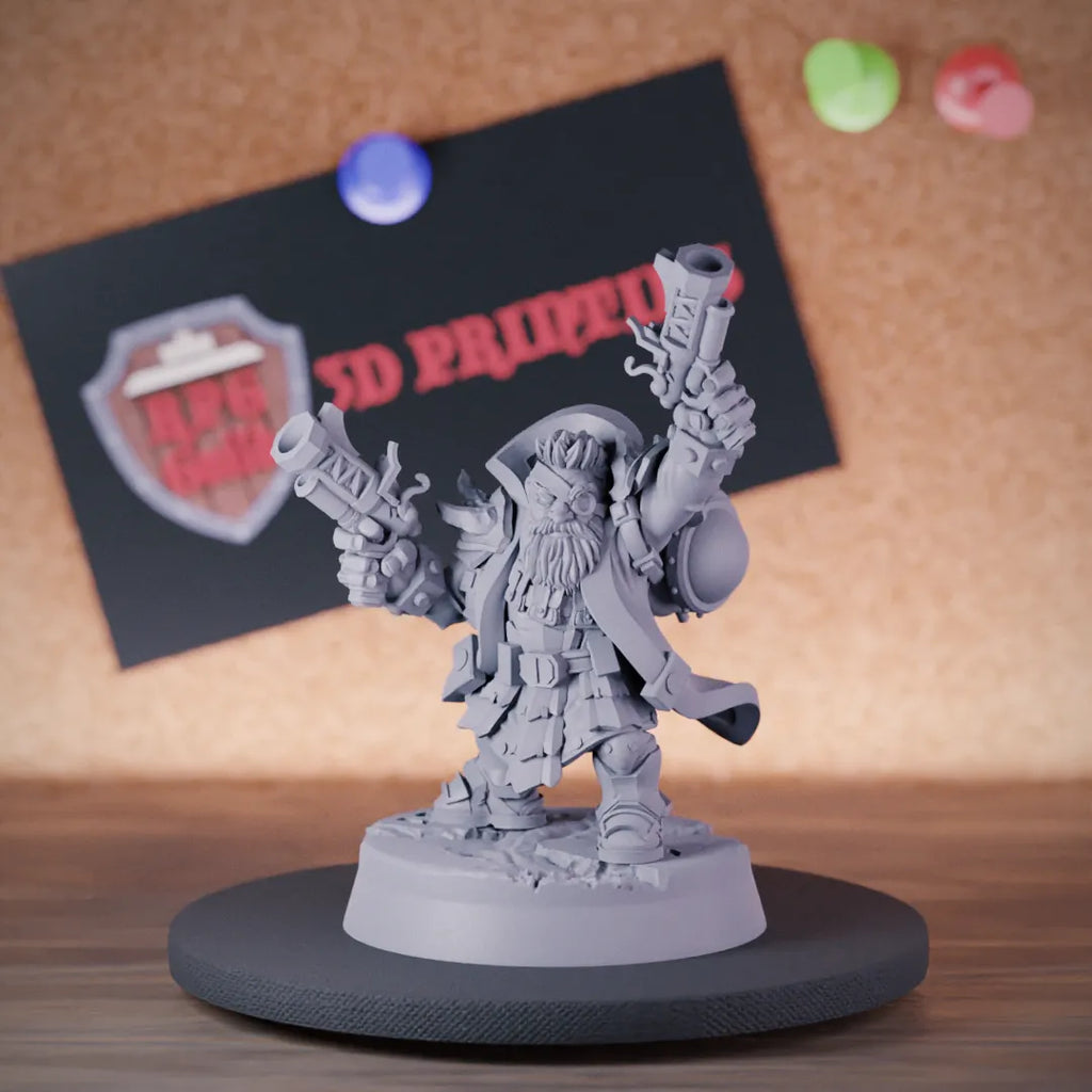 Dwarf 5e | DnD Dwarf Artificer Shooter Miniature