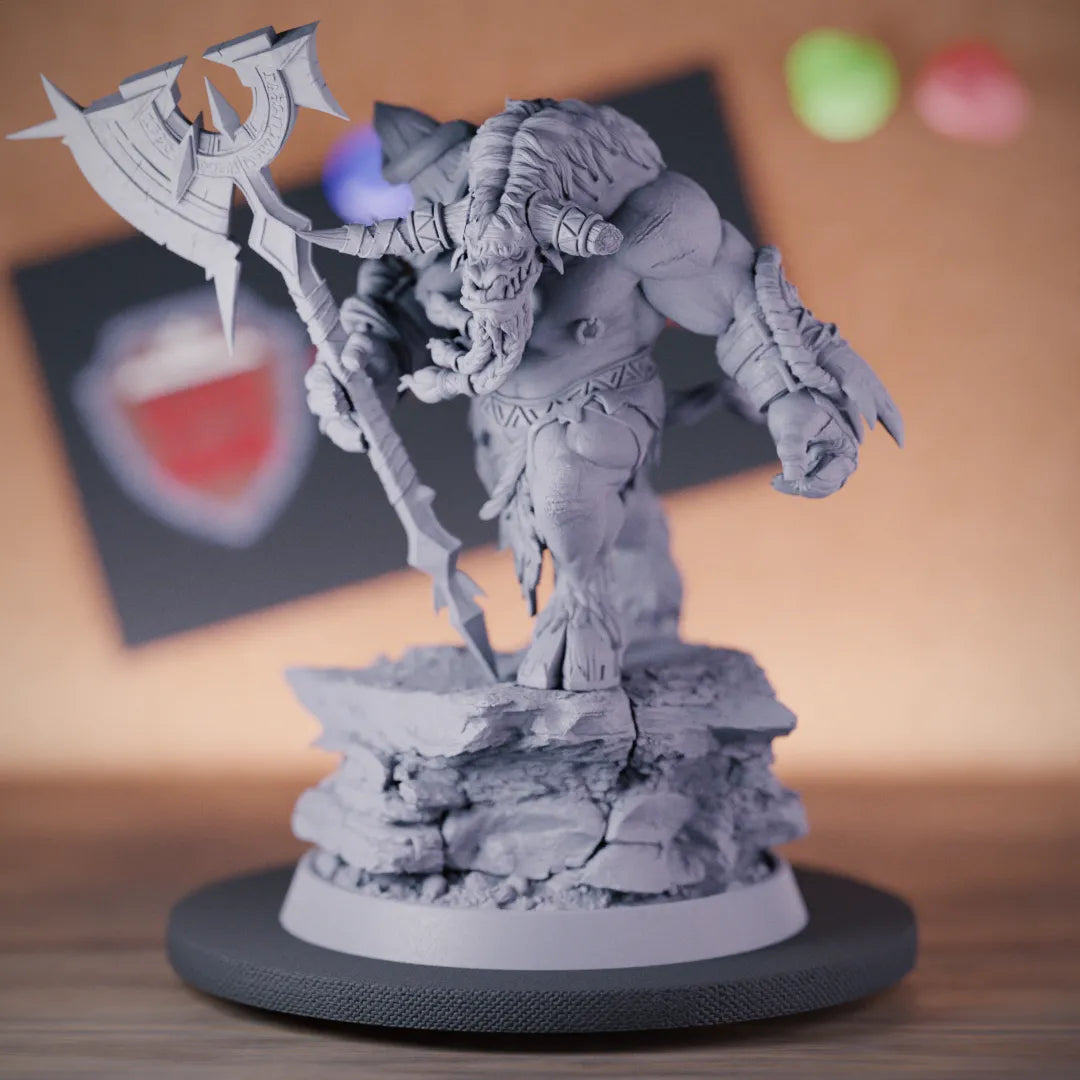 Tauren 5e | DnD Tauren Axe Warrior Miniature