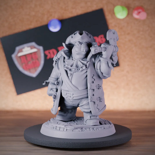 Giff 5e | DnD Giff Pirate Deck Officer Miniature