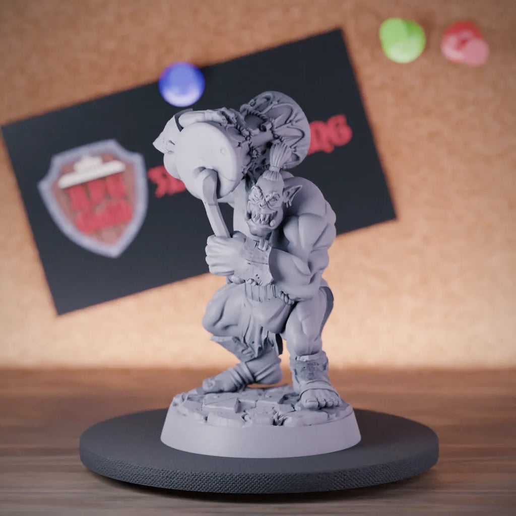 Orc 5e | DnD Tribal Battle Drummer Miniature