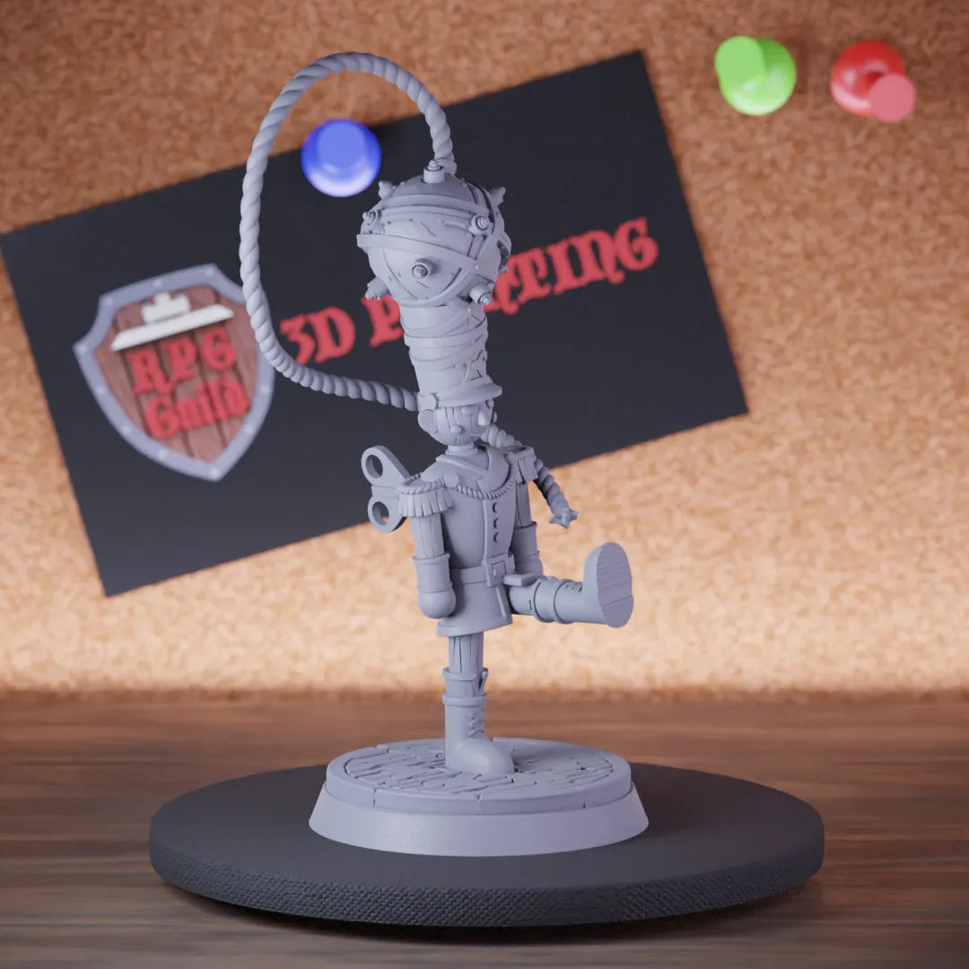 Highly detailed nutcracker bomb christmas miniature of Bomb, perfect for DnD 5e encounters, fantasy tabletop RPG campaigns, painting and display.