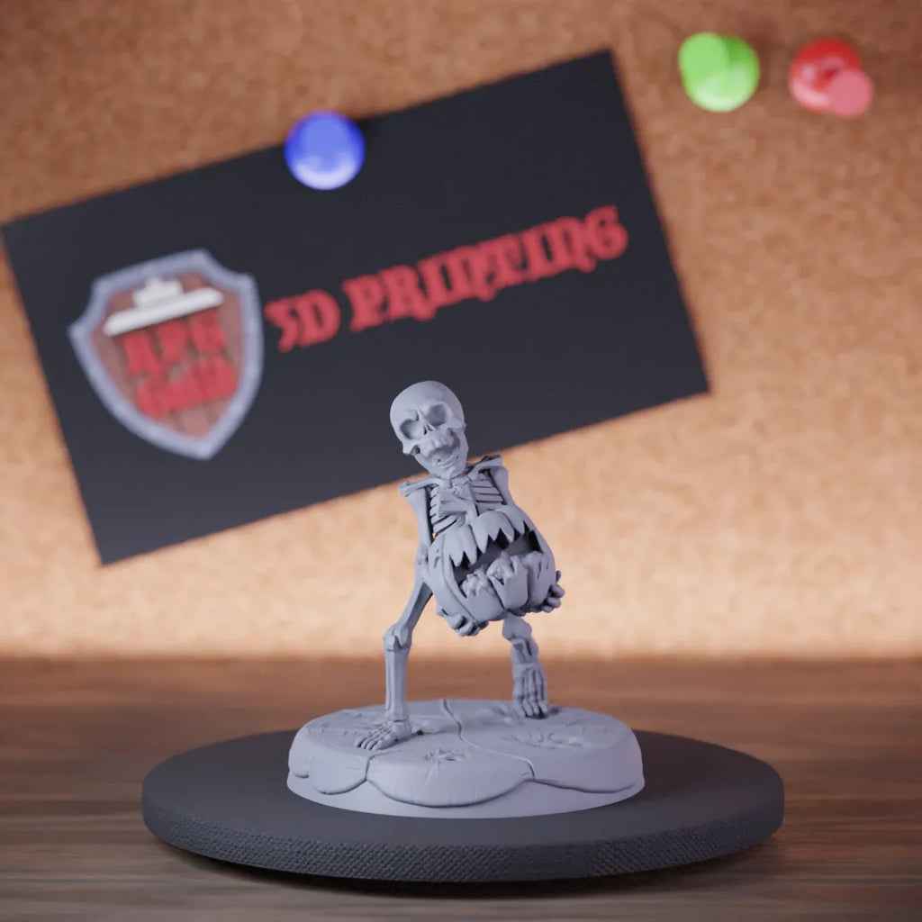Skeleton 5e | DnD Mini Skeleton Pumpkin Miniature
