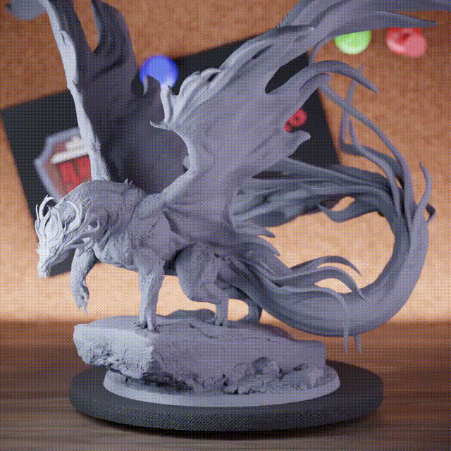 Drache 5e | DnD Messing-Drachenboss-Miniatur 